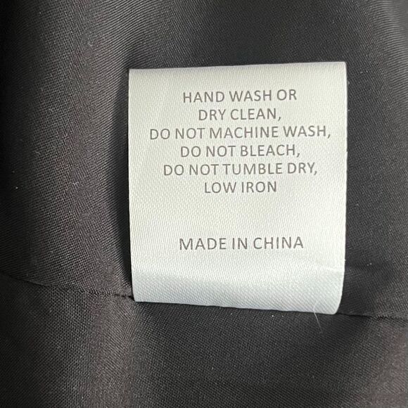 Hutch Reva Stripes Smocked Midi Length Dress Black Red - Picture 4 of 7